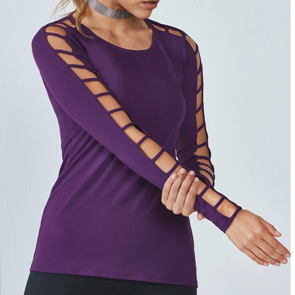 Fabletics Evangeline Top in Eggplant